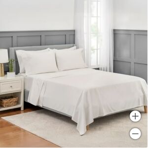 New Martha Stewart King Size Sheet Set + 4 Pillowcases